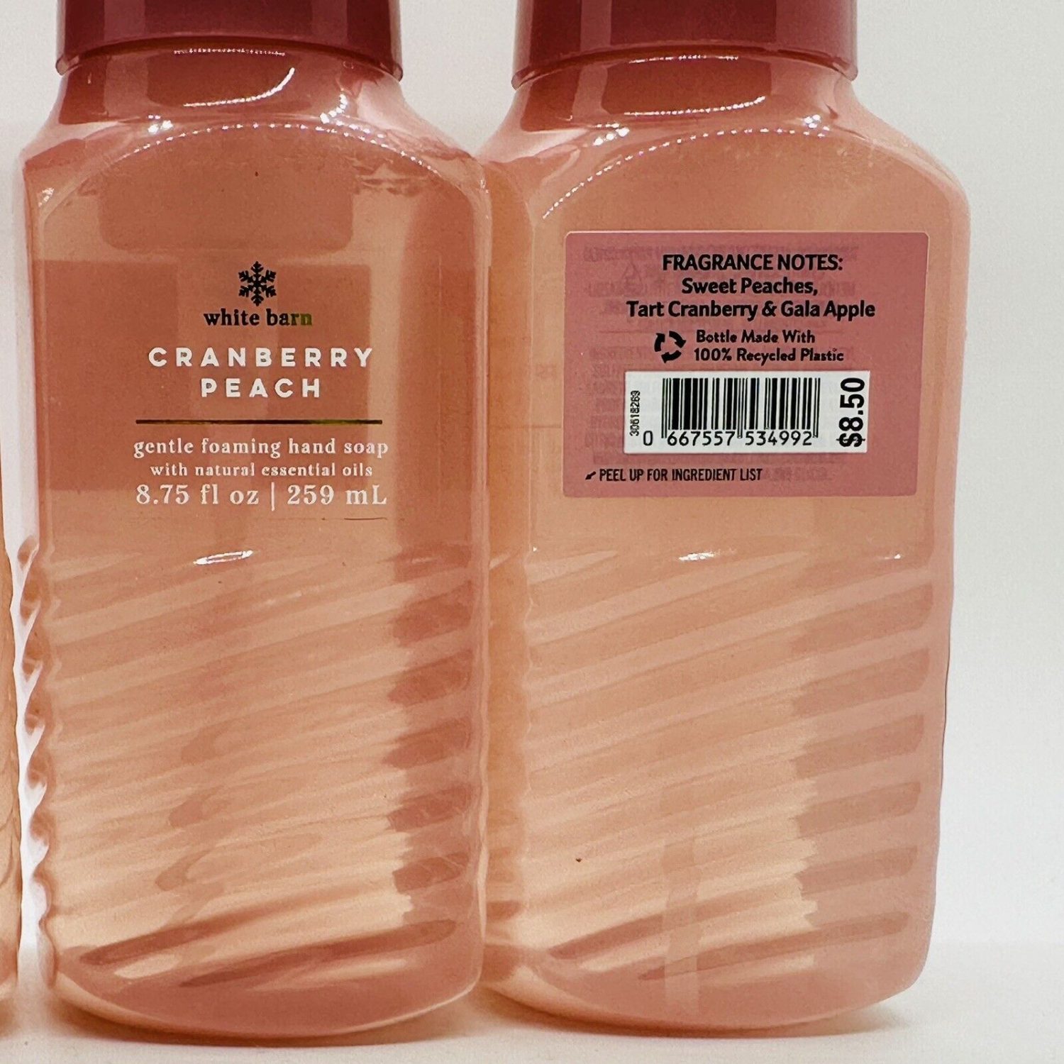 White Barn CranBerry Peach Hand Soap Luvia Beauty 0794815853